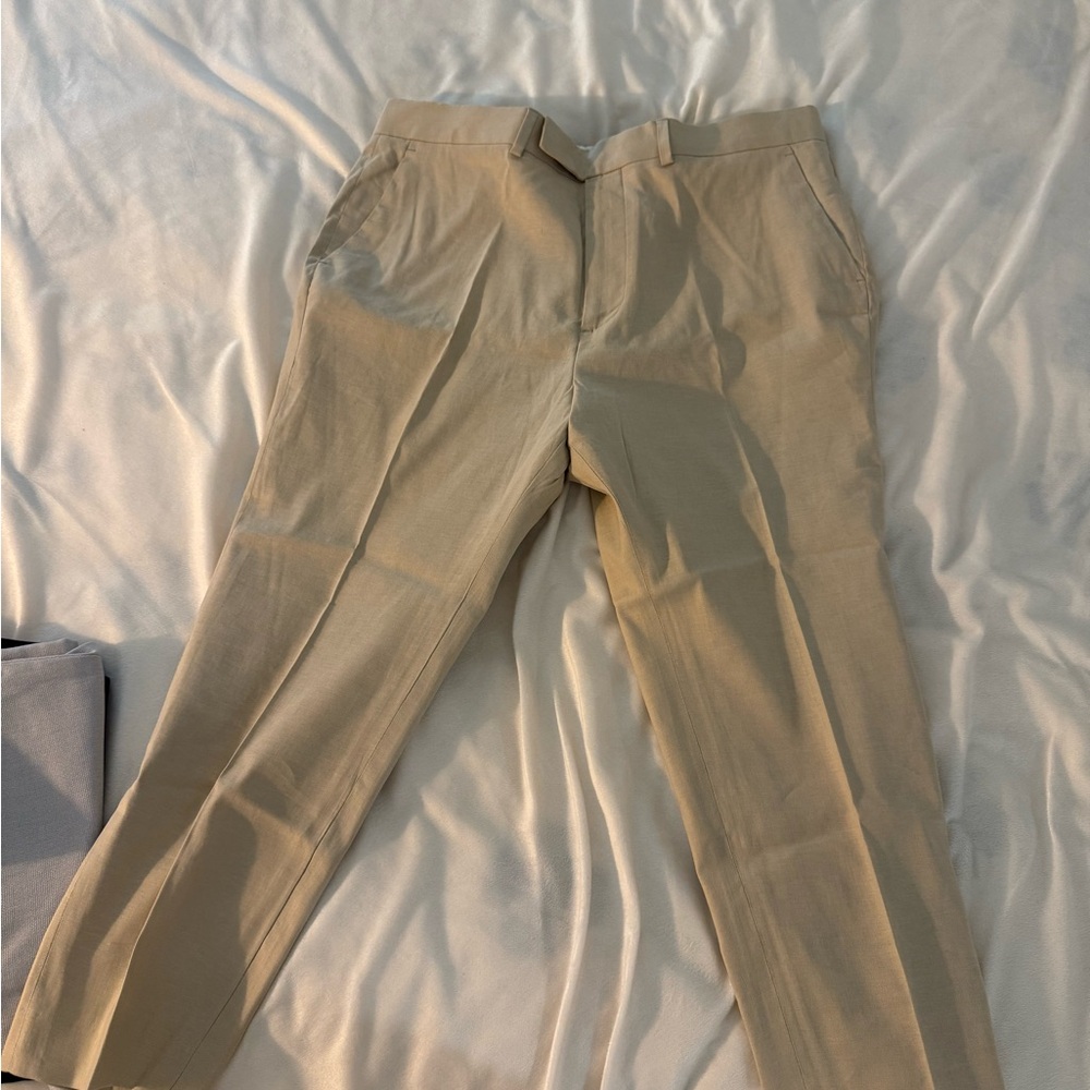 Men's Slim Fit Chino Pants in Tan